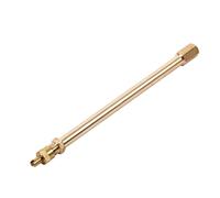 ZASCHMOY Brass Auto Tire Valve Stem Extension Pole Caps Extender Straight Bore 200 Mm - Durable Brass Material for Easy Tire Inflation (140mm)