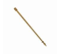 ZASCHMOY Brass Auto Tire Valve Stem Extension Pole Caps Extender Straight Bore 200 Mm - Durable Brass Material for Easy Tire Inflation (200mm)