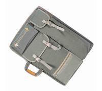 ZASCHMOY Canva Multifunctional Art Bag, Outdoor Sketchpad Bag, Art Supplies Storage (Smoky Gray)