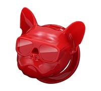 ZASCHMOY Car Start Button Cover Comfortable Touch Cute Shape Auto Interior Ignition Accessories Universal for Vehicle - Black (Red)