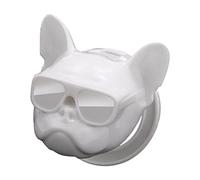 ZASCHMOY Car Start Button Cover Comfortable Touch Cute Shape Auto Interior Ignition Accessories Universal for Vehicle - Black (White)