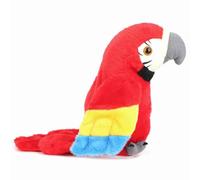 ZASCHMOY Cartoon Cute Electric Talking Plush Toy - Learn to Talk, Shake Head, Sing, Colorful Educational Toy for Kids (Red)
