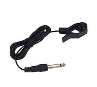ZASCHMOY Clamp/Holder On Portable Pickup Microphone for Tuners and Instruments with Condenser Mic Element and Plastic Design 6.2mm Interface Long Cable