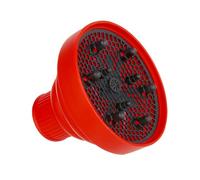ZASCHMOY Collapsible Hair Dryer Diffuser, Portable Travel Folding Lightweight Silicone Diffuser Attachment, with Heat Resistant Design, for 2.1 Inch Circular Open Hair (Red)