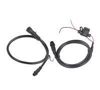 ZASCHMOY Complete NMEA 2000 Starter Kit 1m Power Cable with Fuse and T Connector for Lowrance Networks - Male Female Terminator for Versatile Marine Applications