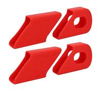 ZASCHMOY Crank Protector Pack, Mountain Crankset Caps Protector Arm Boots Guard, Accessory with Protective Ends 4PCS Silicone Protect and Style Your Cranks (Red)