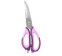 ZASCHMOY Detachable Kitchen Scissors Multifunctional Stainless Steel Seafood Food Scissors for Home Use - Versatile Cooking Tool for Meat, Vegetables, Fruits - Easy to and Built-in (Purple)