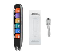 ZASCHMOY Dictionary Translation Pen, 142 Languages Online Voice Photo Text Translator with 3.7 Inch Touch Screen for English Chinese Japanese Korean Learning