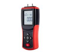 ZASCHMOY Digital Manometer, 2.4 Inch LCD High Precision Hand Held Dual Port Air Pressure Tester with 12 Units, for Differential Pressure and Wind Velocity Measurement