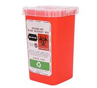 ZASCHMOY Disposable Vane/Wing Container for Barbershop & Hair Salon | Plastic Disposal Box for Shaving | Safe & Eco-Friendly Vane/Wing Disposal Solution (Red)
