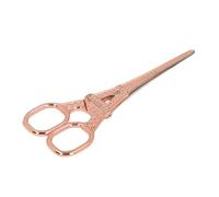 ZASCHMOY DIY French Tower Shaped Sewing Scissors, Stainless Steel, Suitable for Embroidery Crafts, Beautiful Decorative Scissors, 14 * 5.5cm (Rose Gold)