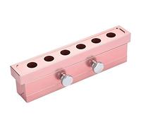 ZASCHMOY DIY Lipstick Mold, Aluminum Alloy Lip Balm Maker Tool with Rose Gold Finish, High Gloss Fine Grinding for Custom Color (6 Hole)