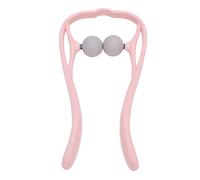 ZASCHMOY Dual Actuator Point Shiatsu Neck Massager with Ergonomic Handle and U Shaped Design for Deep Tissue Neck and Shoulder Relief, Portable for Home or Office Use