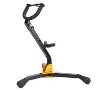 ZASCHMOY Durable Metal Saxophone Stand with Adjustable Backrest for Alto Tenor Sax - Foldable Tripod Design - Anti-Slip Rubber Coated Feet for Stability Lightweight & Compact Easy