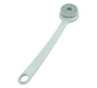 ZASCHMOY Electric Shower Brush for Body Automatic Handle Water Proof Rechargeable 4 Levels Vibration Electric Back Scrubber for Shower ABS Silicone Nylon 45cm