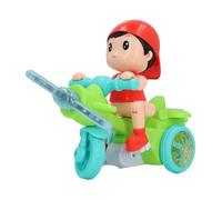 ZASCHMOY Electric Tricycle Toy with Cool Lights and Dynamic Music for Toddlers - Removable Parts & 360 Degree Rotation - Green Baby Electric Trike (Green)