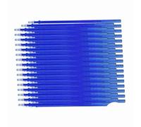 ZASCHMOY Erasable Gel Ink Pen Refills Blue Fine Point 0.5mm 50 Pieces Replacement Refills for Erasable Pens Smooth Writing Office School Supplies Stationery (50pcs)