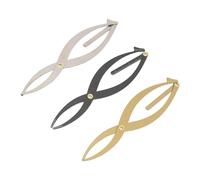 ZASCHMOY Eyebrow Stencil Microblading Ruler Scale Stainless Steel for Symmetrical Eyebrows Individuals Embroiderers Silver Black Gold