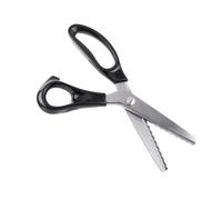 ZASCHMOY Fabric Decorative Round/Edge Pinking Shears Scissors Clipper - 23 Cm Stainless Steel Blades Perfect for Dressmaking, Crafting, and Leather - 3/5/7 Mm Cutting Teeth (7mm)