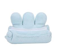 ZASCHMOY Fingers Separation Tool Anti Bedsore Elder Patients Finger Caring Pad Yellow Blue Pink Breathable Comfortable Washable for Stroke Hemiplegia Cotton High Elastic (Blue)