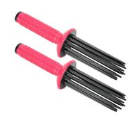 ZASCHMOY Fluffy Curling Roll Comb Hair Curler - Anti-Slip Styling Tool for Perfect Curls & Waves - Includes 2pcs - Eco-Friendly Resin, Portable for Travel