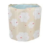 ZASCHMOY Foldable Bath for Adults, Portable PVC Ice Baths Tub with Floral Pattern Soaking Bathtub for Home Outdoor Sports (80cm)