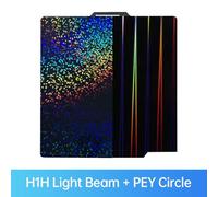 ZASCHMOY H1H 3D Printer Platform, 257x257mm Spring Steel Build Plate with H1H Light Beam PEY Starry, Compatible with X1 X1E P1P P1S A1, for PLA PETG TPU ABS (2)