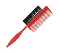 ZASCHMOY HAIRCUT COMB BEARD TRAVEL PORTABLE BROKEN HAIR BRUSH HAIRDRESSING STYLING TOOL FOR ALL HAIR TYPES (Red)