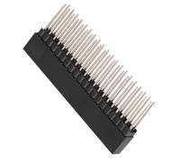 ZASCHMOY High-Performance Extra Tall Female Dual Row Short Pin Headers for PCB Board - 3pcs 2x20 Pins 2.54mm Pitch