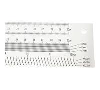 ZASCHMOY High Precision T Type Hole Ruler Woodworking Scribing Marking Tool 400mm Stainless Steel Line Carpenter Measuring Instrument for Woodworking Projects (200mm)