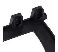 ZASCHMOY Home Plastic Hollowed Two Layers Shoe Cabinet Shelf Rack Holder Hinges Accessory - Easy Open/Close, Elegant Design, Ideal for Bedroom and Living Room (Black)