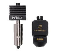 ZASCHMOY Hotend Kit, Upgraded Removable Hardened Steel 0.2mm Nozzle with High Temperature Compatibility and Enhanced Thermal Management, Fit for P2S 3D Printer