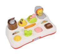 ZASCHMOY Interactive Animal Popup Toy with Sounds and Lights - Educational Cause and Effect Toy for Babies - Sturdy ABS Material Early Learning Musical for Cognitive Development