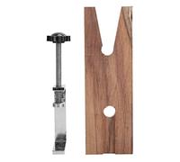 ZASCHMOY Jewelers Bench Pin Clamp - Essential Wooden Workbench Tool for Jewelry Making - No Drilling Required, Durable Iron & Wood Design, Perfect for Polishing & Cutting Jewelry