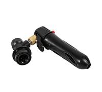 ZASCHMOY Keg Charger CO2 Injector Draft Beer Dispenser for Cornelius Kegs - Compact & Durable Design - Ideal for Homebrewers - Eliminates Need for Heavy Tanks (Black)