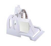 ZASCHMOY Label Holder Dispenser for Thermal Printer Compatible with 4x4 4x2 4x1 3x2 2.25x1.25 2x1 Labels Roll Paper 220mm Fan-Fold 185mm ABS Detachable Design Compact Size (White)