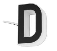 ZASCHMOY LED House Letter D Backlit LED Light Up Address Number with IP44 Acrylic Material for Outdoor Residential Commercial Use