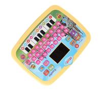 ZASCHMOY LED Spanish Learning Tablet for Toddlers with Colorful Interface 8 Modes Kids Math Alphabet Words Safe Learning Toy Green 18x24x2cm (Yellow)