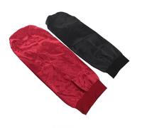 ZASCHMOY Long Satin Sleep Cap Extra Large Soft Comfortable Hair Protection Prevent Adjustable Elastic Band Sleeping Bonnet for Women 2pcs Polyester