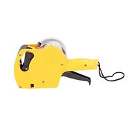 ZASCHMOY Manual Labeling Machine 8 Digits Price Tag Gun with - Portable Price Marking Tool for Clothing, Toys, Luggage & More - Efficient 21x12mm Label Maker (Yellow)