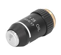ZASCHMOY Microscope Objective Lens Replacement 100X Magnification High Power Lens 20.2mm Standard Interface for Professional Biological Microscopes