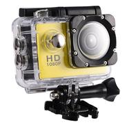 ZASCHMOY Mini DV Sports Action Camera - 1080P High Definition with Bracket, 30m Underwater Capability - Compact Camcorder for Adventurers (Yellow)