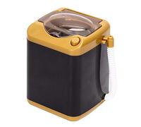ZASCHMOY Mini Washing Machine, Simulation Electric Cosmetic Brush Cleaner with Drain Pipe, for Makeup Brushes and Kids Toy (Gold)