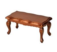 ZASCHMOY Miniature Doll House End Table with Exquisite Detailing for 1/12 Scale Doll House Furniture in Wood - White (Brown)