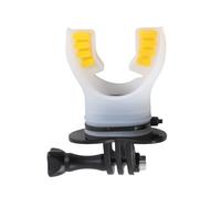 ZASCHMOY Mouth Bite Mount for Action Cameras - Ergonomic POV Accessory for Surfing, Skating, and Kayaking (Black)