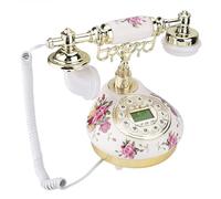 ZASCHMOY MS-9101 Retro-Style Telephone with Eco-Friendly Ceramic Casing and Multi-Angle Smart Display for Clear Readability - A Great Additive for Interior/Office Decor