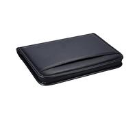 ZASCHMOY Multifunctional Professional Portfolio, PU Leather Document Organizer with Calculator, Business Card Holder, File Pocket for A4 Paper, Contracts and Resumes