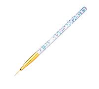 ZASCHMOY Nail Liner Pens, 3pcs Professional Nail Art Brushes for Drawing Details Stripes Patterns, with Top Grade Nylon Fiber Bristles Easy to Clean, for Beginners and Advanced U (Gold)