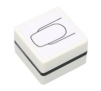 ZASCHMOY Nail Pattern Stamper for Practice - Clear Lines and Precision Manicure Art Tool with Protective Cover, Portable Size for Beginner Nail Artists (Square nails)