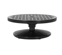 ZASCHMOY Paint Spraying Turntable, Sculpting Wheel Revolving Turntable, ABS Plastic Rotating Work Stand, Black Painting Turn Table Stand, for Painting Sculpting Cake Decorating Craft